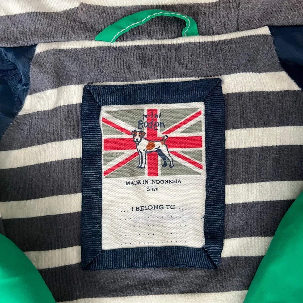 Mini Boden Lined Windbreaker - Picture 7 of 7